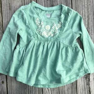 18-24M Old Navy mint green top